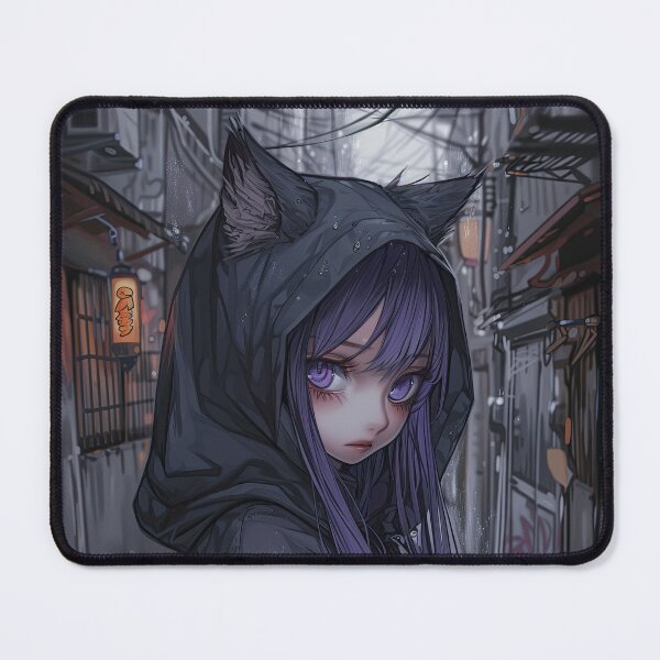 Item preview, Emo Cat Girl - Neko Girl designed and sold by smcdigitalart.