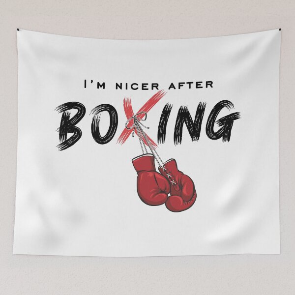 Item preview, I'm Nicer After Boxing Funny Boxing Sentence designed and sold by BelloniArtShop.