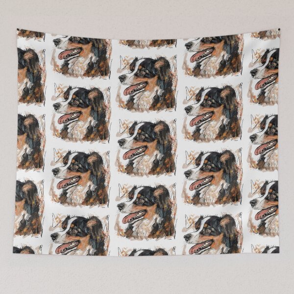 Item preview, Black Tri Colour Australian Shepherd designed and sold by TraceyMackieArt.