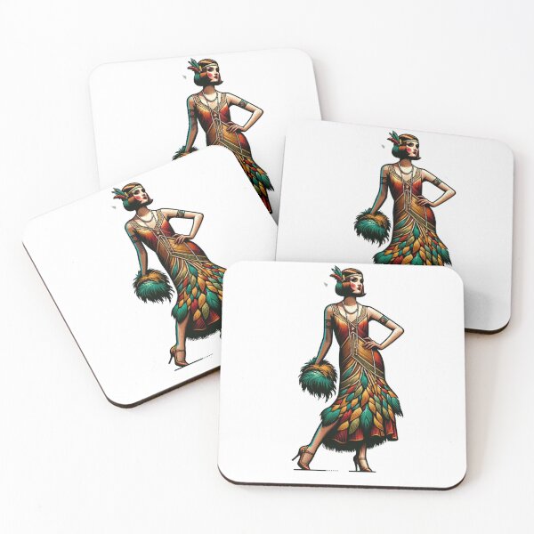 Item preview, Art Deco Flapper - Vintage Sticker Style Volume 2 designed and sold by mymagicstoreus.