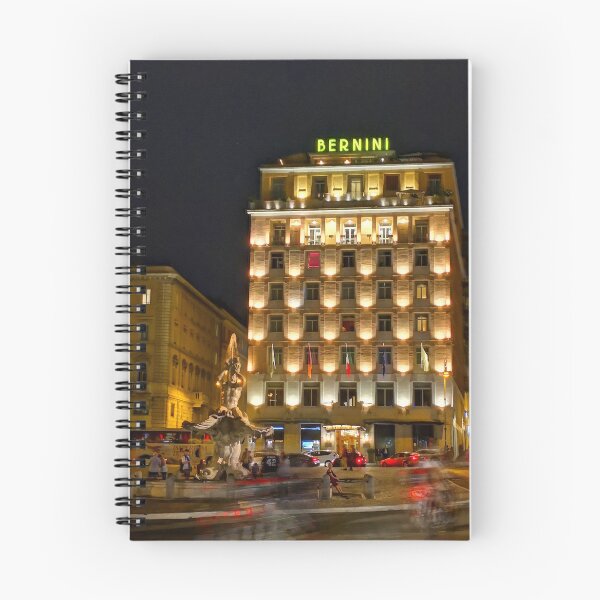 Item preview, Rome at Night, fountain bernini designed and sold by TribuHumans.
