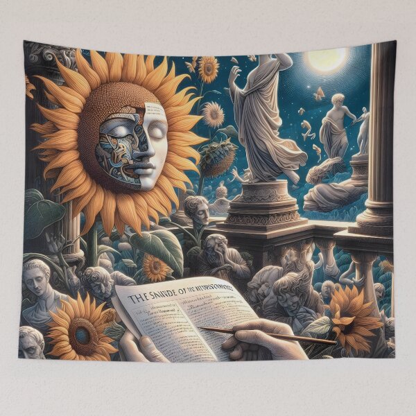 Item preview, Sunflower Neoclassical Surrealism designed and sold by AdemadMorf.