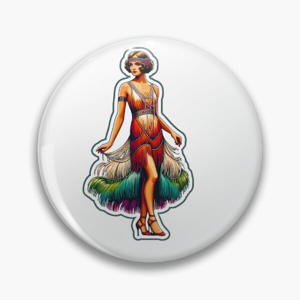 Item preview, Art Deco Flapper - Vintage Sticker Style Volume 3 designed and sold by mymagicstoreus.