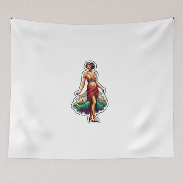 Item preview, Art Deco Flapper - Vintage Sticker Style Volume 3 designed and sold by mymagicstoreus.