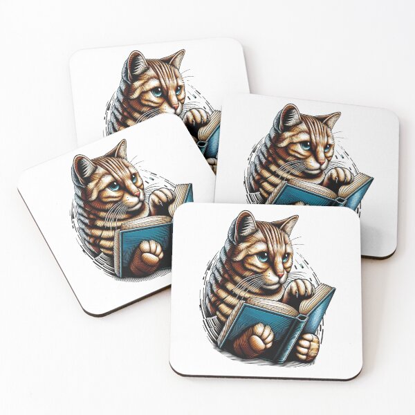 Item preview, Cat Reading book,nerdy designed and sold by GLORY-LIFE.