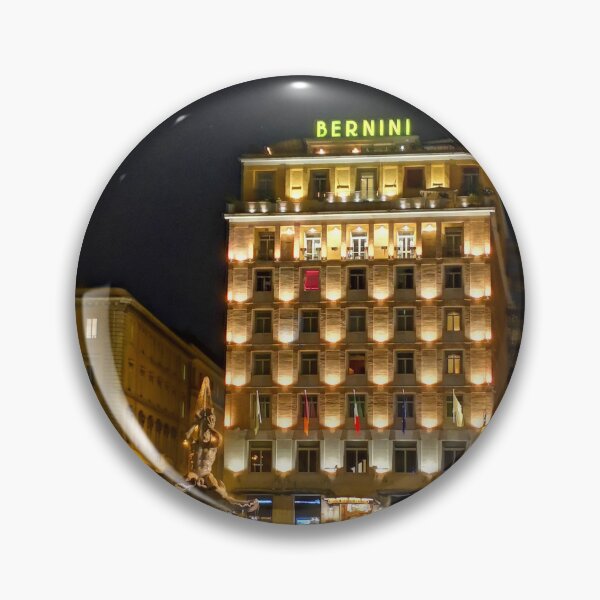 Item preview, Rome at Night, fountain bernini designed and sold by TribuHumans.