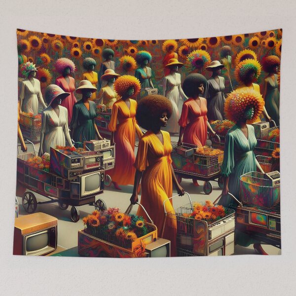 Item preview, Sunflower Retrofuturistic designed and sold by AdemadMorf.