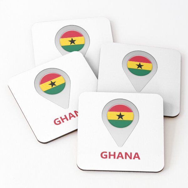 Item preview, Ghana flag location icon designed and sold by Nick249.