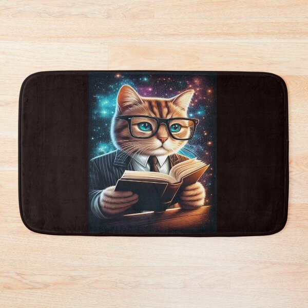 Item preview, Cat Reading book,nerdy designed and sold by GLORY-LIFE.