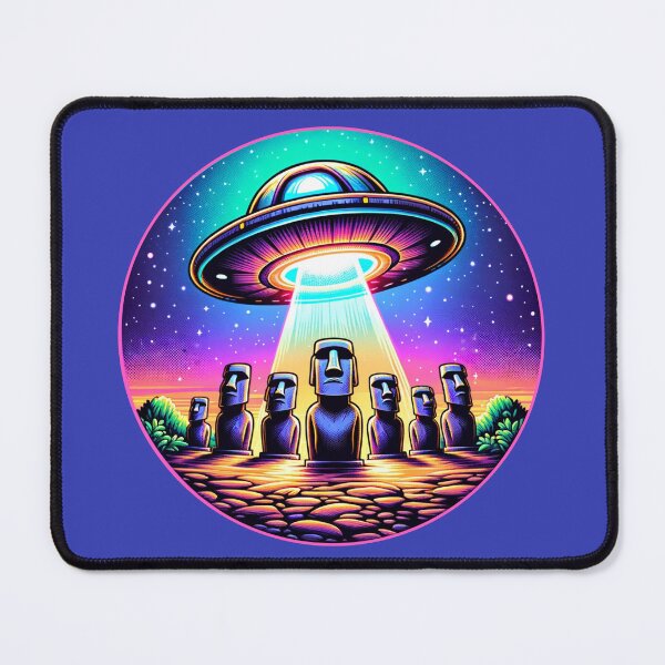 Item preview, UFO over Easter Island designed and sold by UFOFashionista.