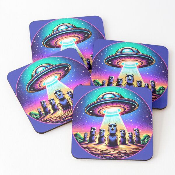 Item preview, UFO over Easter Island designed and sold by UFOFashionista.