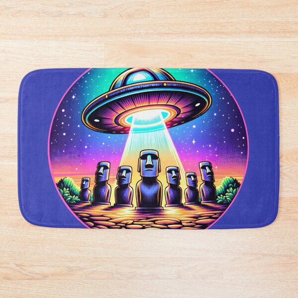 Item preview, UFO over Easter Island designed and sold by UFOFashionista.