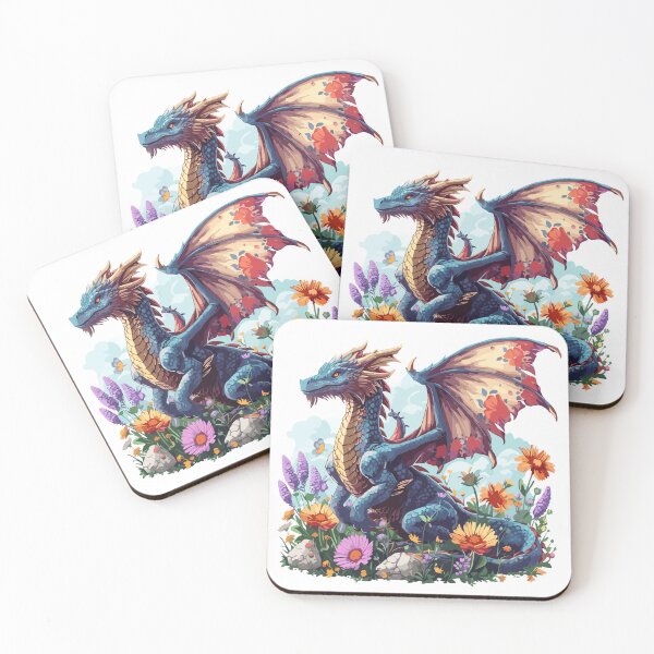 Item preview, Majestic Blue Dragon art designed and sold by DragonFantasia.