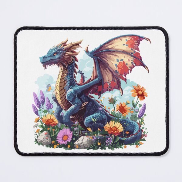 Item preview, Majestic Blue Dragon art designed and sold by DragonFantasia.