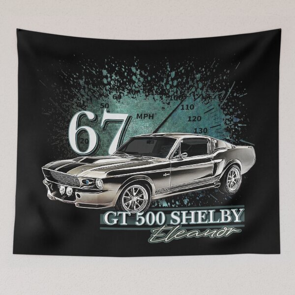 Item preview, 1967 67 Ford Shelby 500 Mustang Muscle car Hot Rod Art designed and sold by AGED Limited.