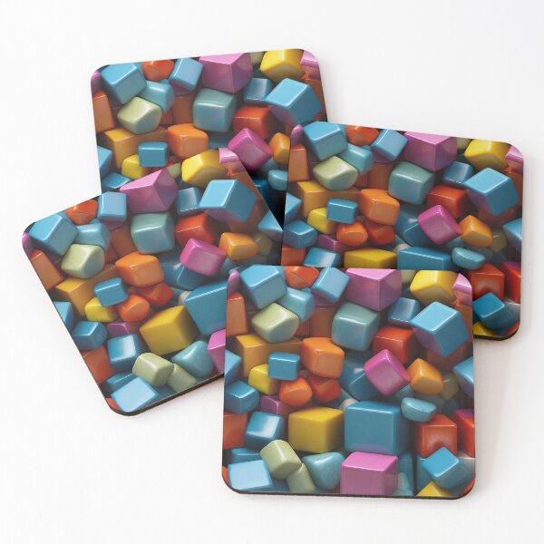 Item preview, A pile of colorful cubes designed and sold by johndesign88.