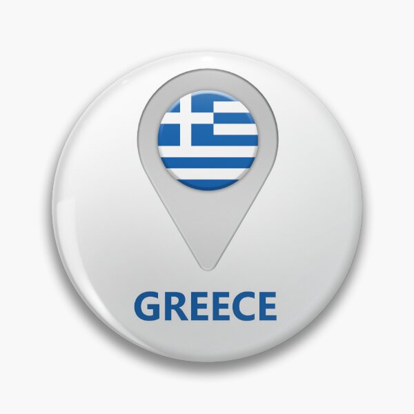 Item preview, Greece flag location icon designed and sold by Nick249.