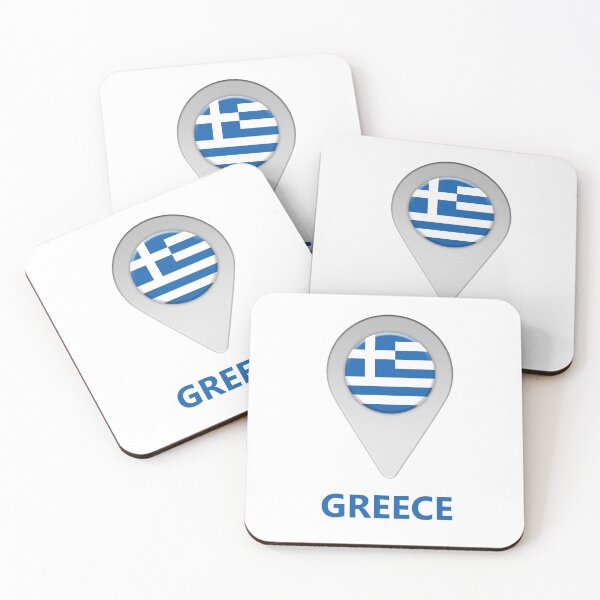 Item preview, Greece flag location icon designed and sold by Nick249.