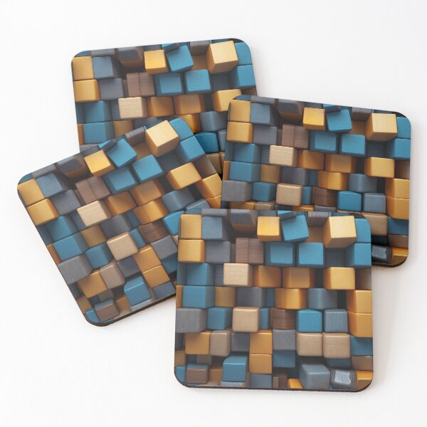 Item preview, A group of colorful cubes designed and sold by johndesign88.