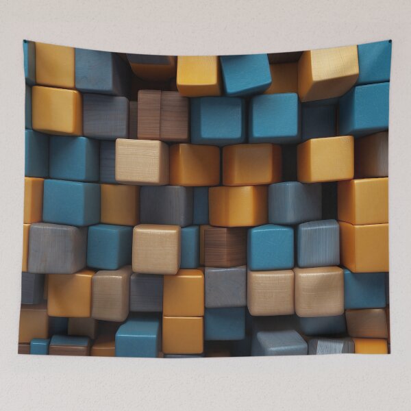 Item preview, A group of colorful cubes designed and sold by johndesign88.