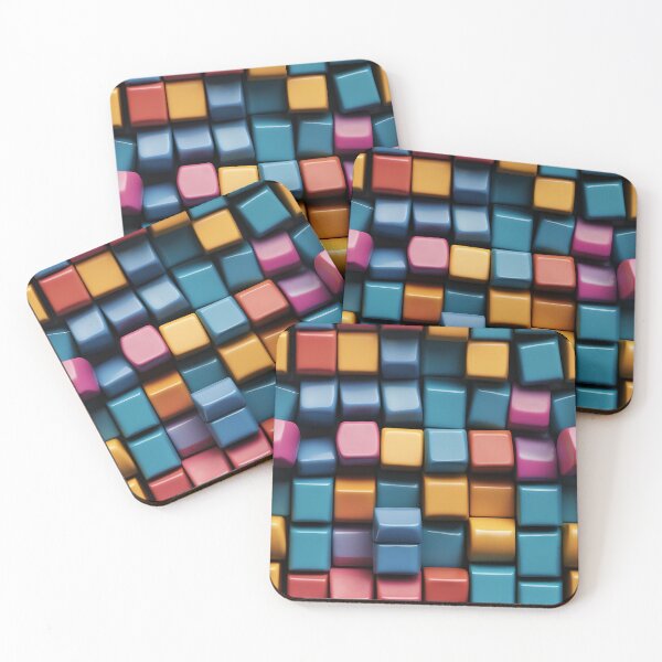 Item preview, A group of colorful cubes designed and sold by johndesign88.