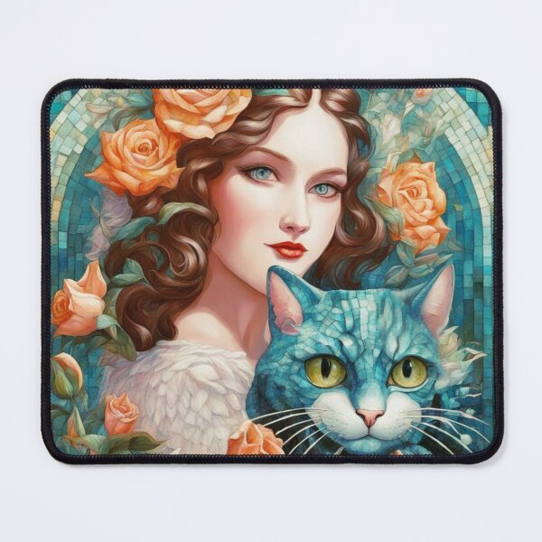 Item preview, Beautiful girl with a cat. designed and sold by Natalia-Vlad.