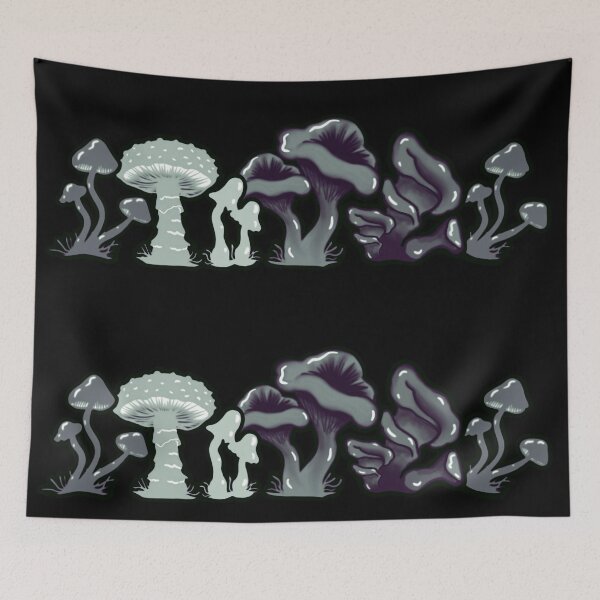 Item preview, Mushroom Lane, abstract, mushroom, shroom art designed and sold by MayGreenAbgrall.