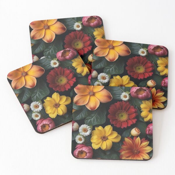 Item preview, A group of flowers with leaves designed and sold by johndesign88.