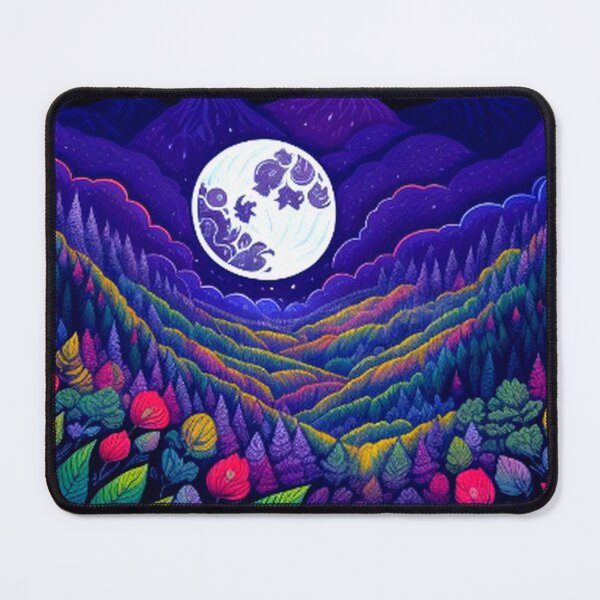 Item preview, Flowers Forest Mountains and Moon designed and sold by TheDarkWardrobe.
