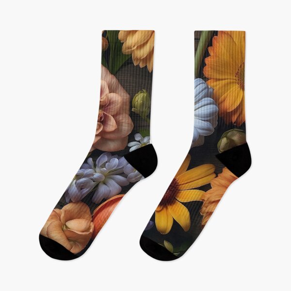 Item preview, A group of flowers on a wood surface designed and sold by johndesign88.