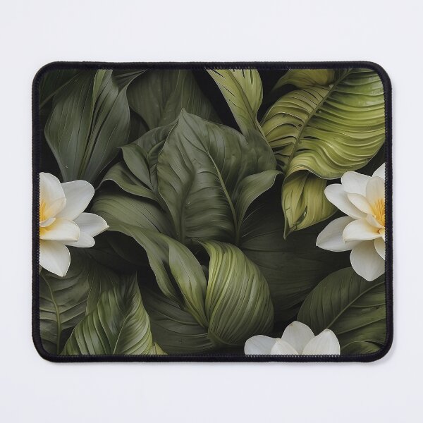Item preview, A group of white flowers and green leaves designed and sold by johndesign88.