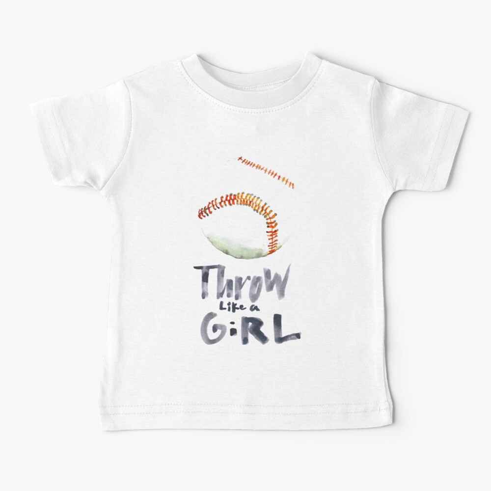 Throw Like a Girl Baby T-Shirt