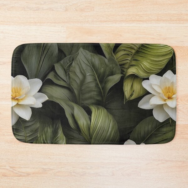 Item preview, A group of white flowers and green leaves designed and sold by johndesign88.
