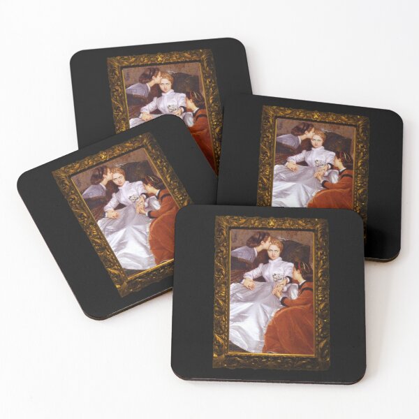 Item preview, Art History Painting - "The Reluctant Bride" or "The Hesitant Fiancée" by Toulmouche (1866 - Framed) designed and sold by Luna Pendleton.