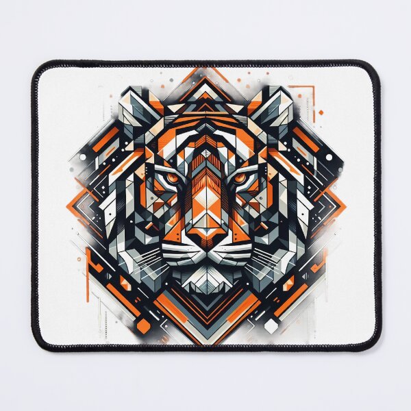 Item preview, Geometric tiger designed and sold by Alibeyoglu.