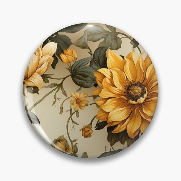 Item preview, Chic Blossom Old-world Sunflower Elegance Fashion Finds designed and sold by Dasvilo.