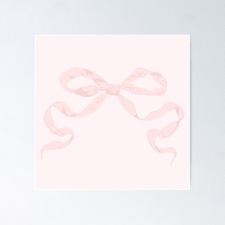 Coquette pink bow Sticker