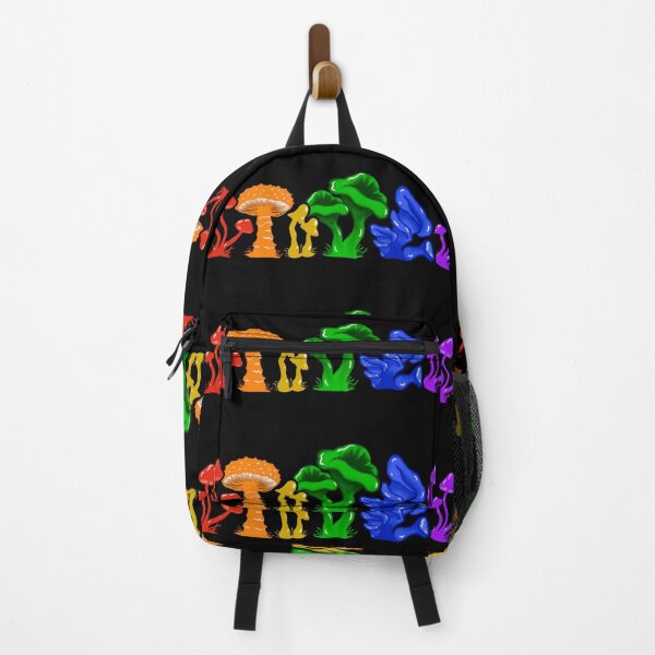 Item preview, Rainbow Mushroom Lane, abstract, psychedelic, rainbow art designed and sold by MayGreenAbgrall.