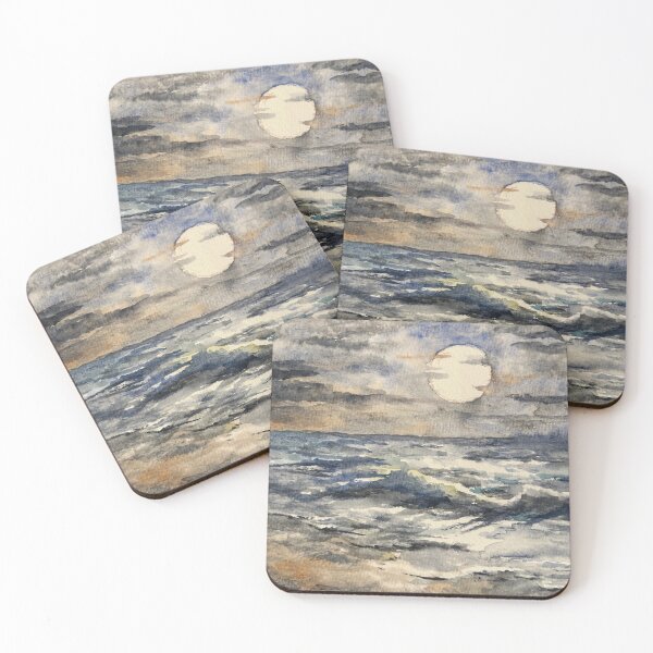 Item preview, Moonlit Seascape designed and sold by TheArtCave.
