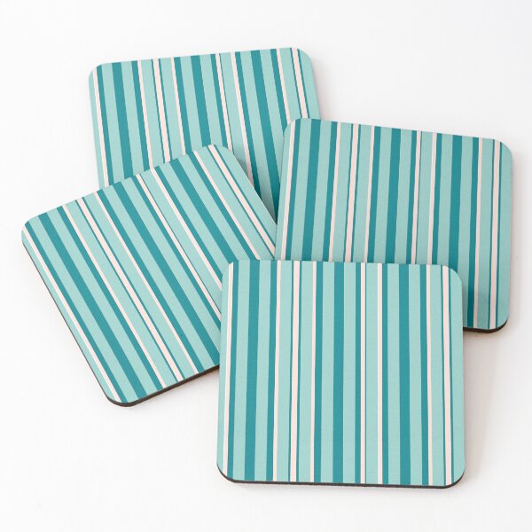 Item preview, Turquoise Tone Retro Stripes designed and sold by Diana377.