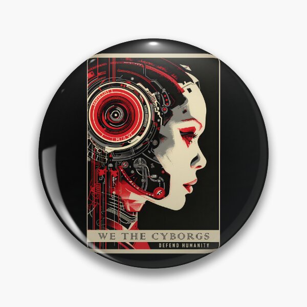 Item preview, We The Cyborg - Retro Poster designed and sold by Mitch-Angelo.