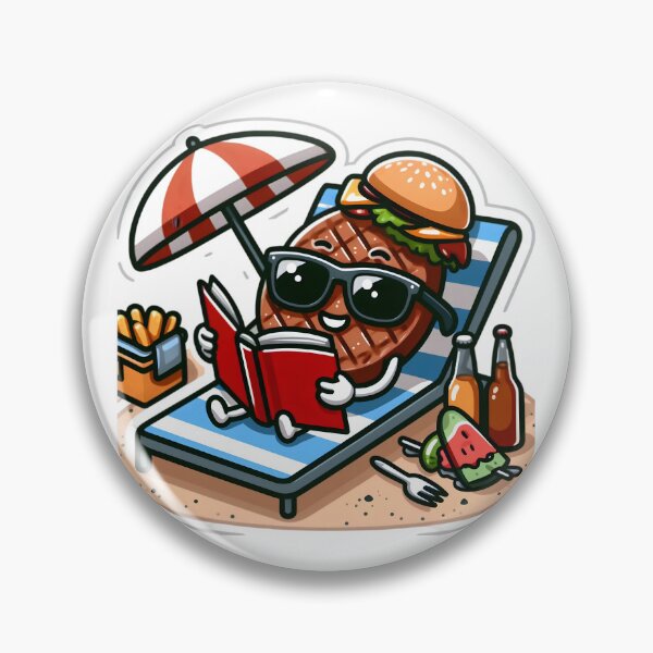 Item preview, Beach Bite-Read designed and sold by AI-Only Creations.