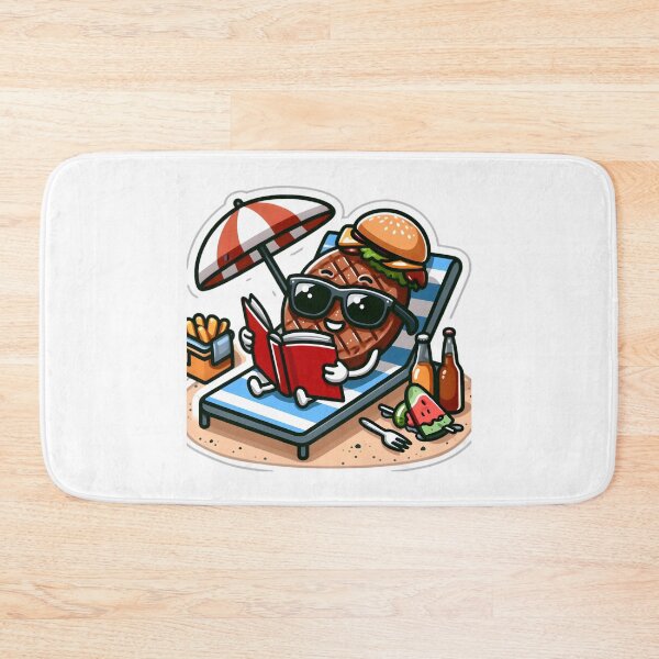 Item preview, Beach Bite-Read designed and sold by AI-Only Creations.