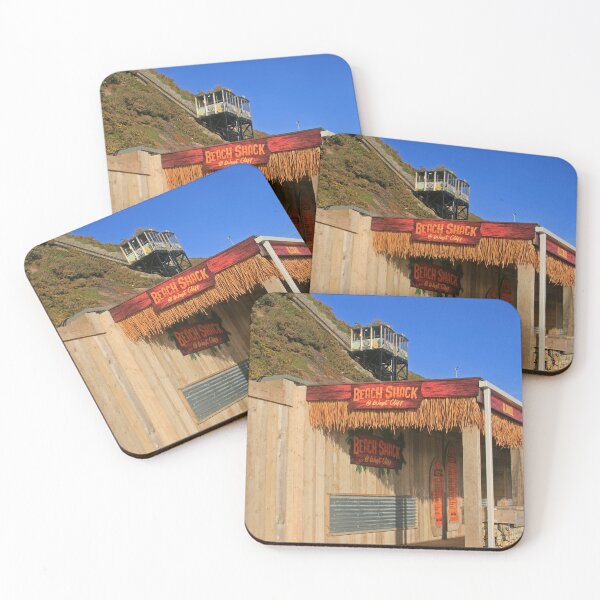 Item preview, Beach Shack & Cliff Lift, Bournemouth, January 2024 designed and sold by RedHillDigital.