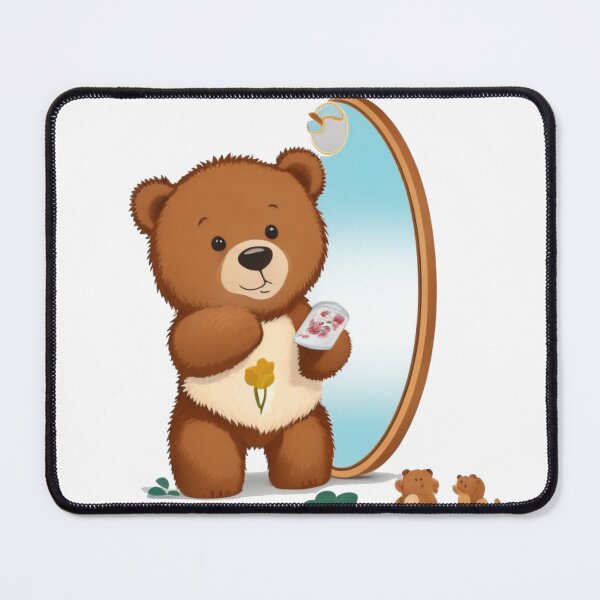 Item preview, cute bear: cool bear see himself in the mirror designed and sold by Wildora Studio.