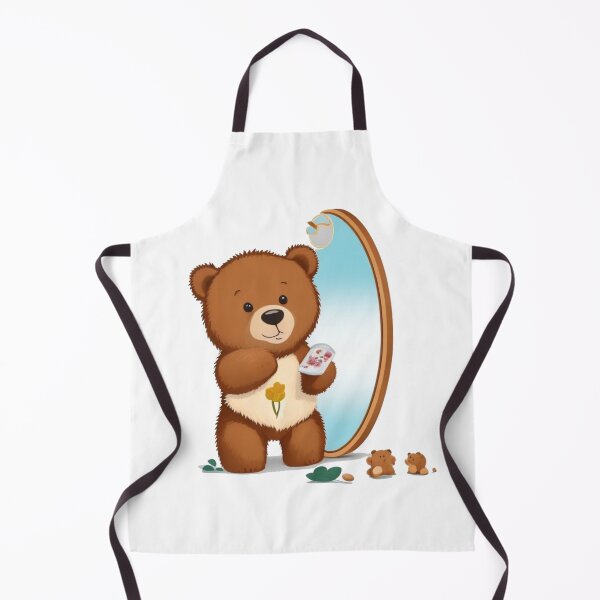 Item preview, cute bear: cool bear see himself in the mirror designed and sold by DesingScan.