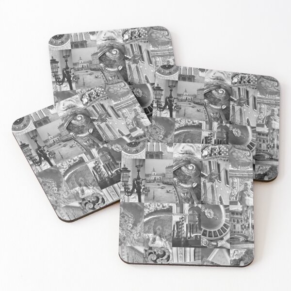 Item preview, Venice Italy Mosaic [B/W, Large Scale] - Original Photos - Experimental Postcard Memories designed and sold by SageFolio.