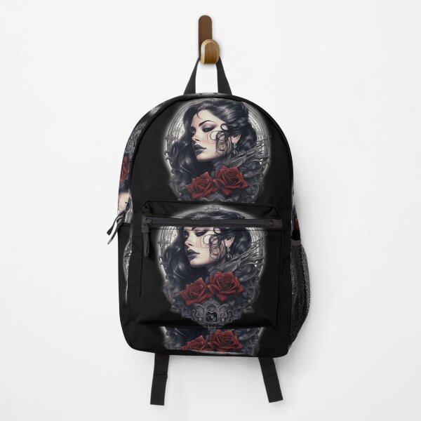 Item preview, Gothic beauty with red roses designed and sold by DarkDesign69.