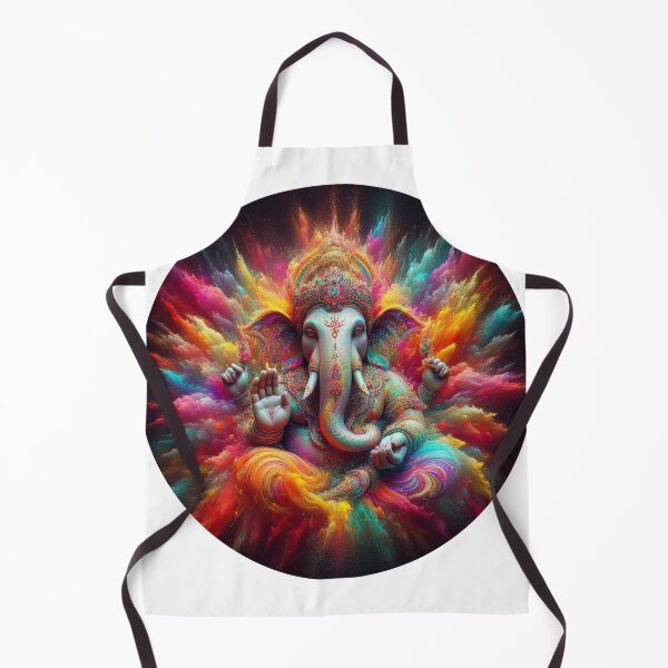 Item preview, Ganesha pop art Holi festival colorfull designed and sold by Toms Tee.