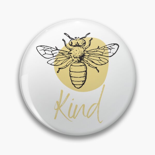 Artikelvorschau, Bee Kind positive Stimmung gelbes Bienendesign entworfen und verkauft von Dominika Farkašová.
